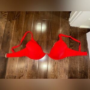 Vibrant Red Bikini Top